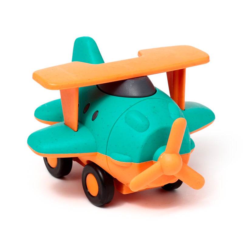 Bioplastic Aeroplane Friction Push Along Toy - Gift Arch