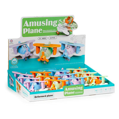 Bursting Aeroplane Friction Push/Pull Action Toy - Gift Arch