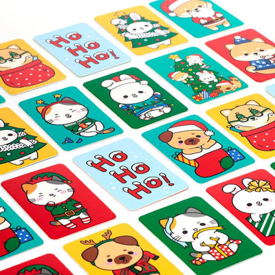 Christmas Adoramals Kids Memory Card Set - Gift Arch