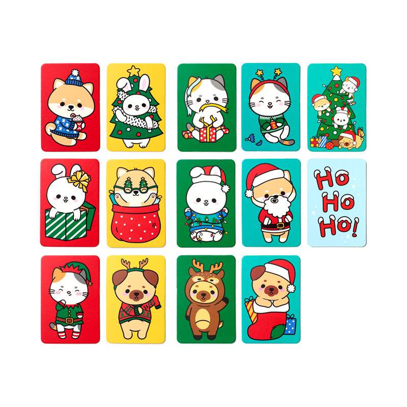 Christmas Adoramals Kids Memory Card Set - Gift Arch