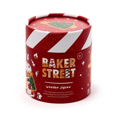 Christmas Gingerbread Baker Street Shaped 130pc Shaped Jigsaw Puzzle - Gift Arch