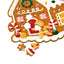Christmas Gingerbread Baker Street Shaped 130pc Shaped Jigsaw Puzzle - Gift Arch