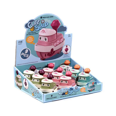 Cute Ship Friction Push/Pull Action Toy - Gift Arch