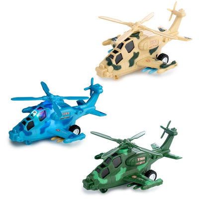Helicopter Friction Light Up & Sound Push/Pull Action Toy - Gift Arch
