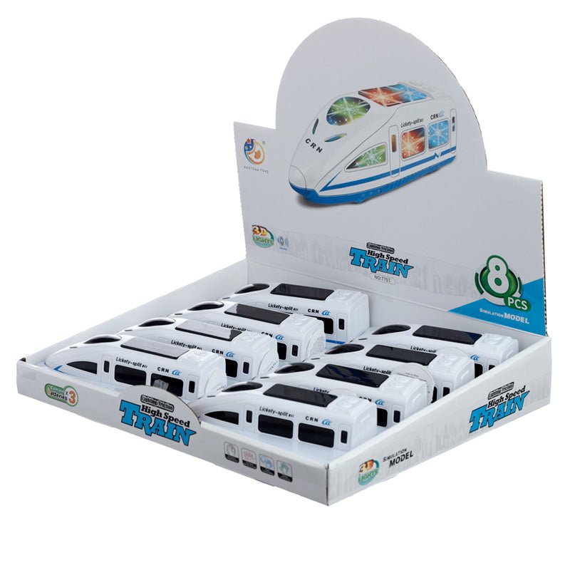 High Speed Train Friction Light Up & Sound Push/Pull Action Toy - Gift Arch