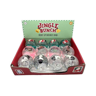 Jingle Bunch Christmas High Bounce LED Flashing Bouncy Ball - Gift Arch