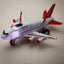 Jumbo Jet Aeroplane Friction Light Up & Sound Push/Pull Action Toy - Gift Arch