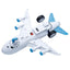 Jumbo Jet Aeroplane Friction Light Up & Sound Push/Pull Action Toy - Gift Arch