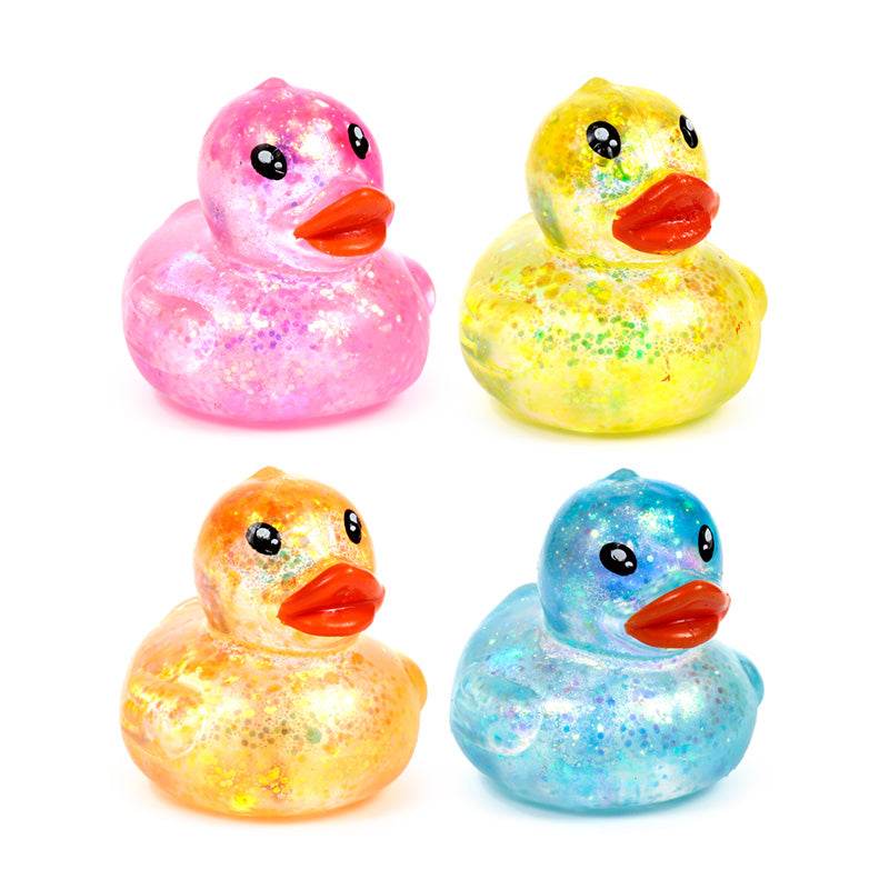 Maltose Squeezy Glitter Duck Stress Toy - Gift Arch