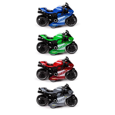 Motorbike Pull Back Action Toy - Gift Arch