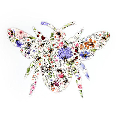 Nectar Meadows Bee 130pc Shaped Jigsaw Puzzle - Gift Arch