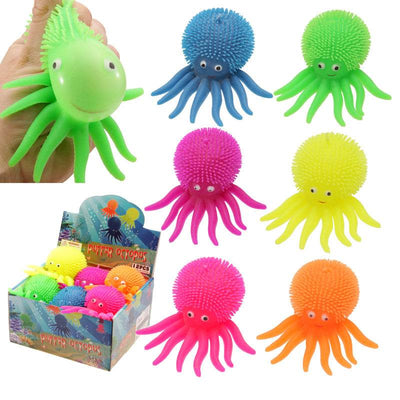 Octopus Squidgy Light Up LED Puff Pet - Gift Arch