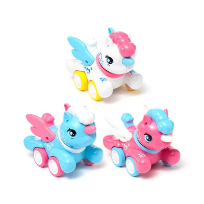 Press & Go Winged Unicorn Action Toy - Gift Arch