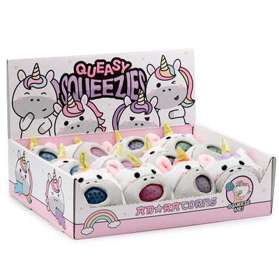 Queasy Squeezies Adoracorns Unicorn Plush Squeezy Toy - Gift Arch