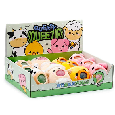 Queasy Squeezies Adoramals Farm Plush Squeezy Toy - Gift Arch