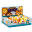 Queasy Squeezies Adoramals Lion, Giraffe, Monkey, Tiger Plush Squeezy Toy - Gift Arch