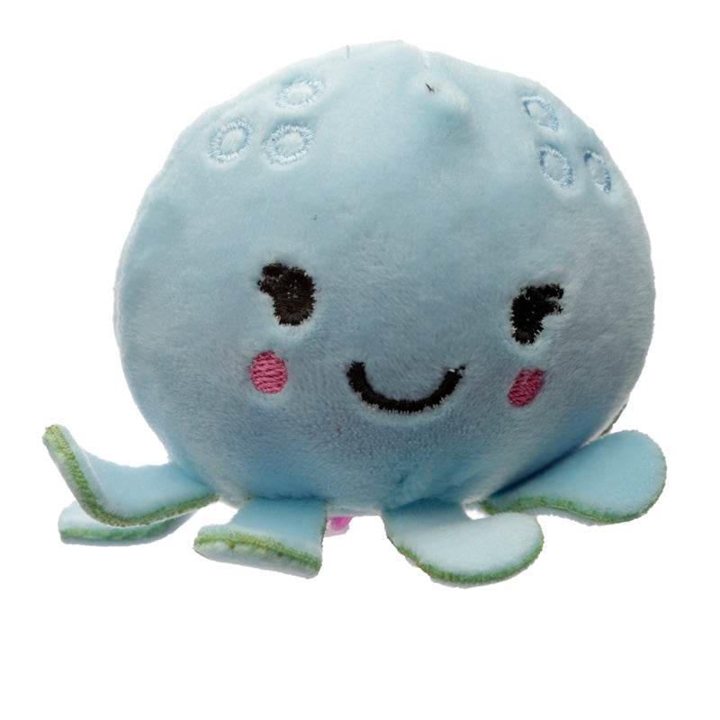 Queasy Squeezies Adoramals Sealife Octopus, Shark, Penguin Plush Squeezy Toy - Gift Arch