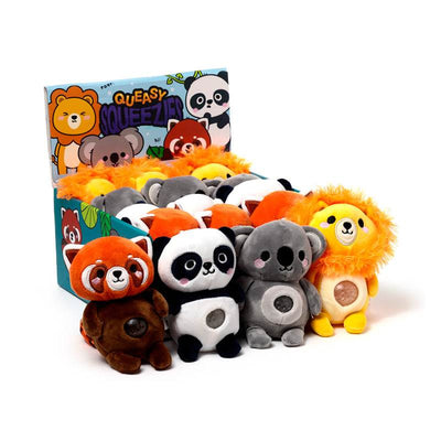 Queasy Squeezies Adoramals Zoo Mix #1 Shaped Plush Squeezy Toy - Gift Arch