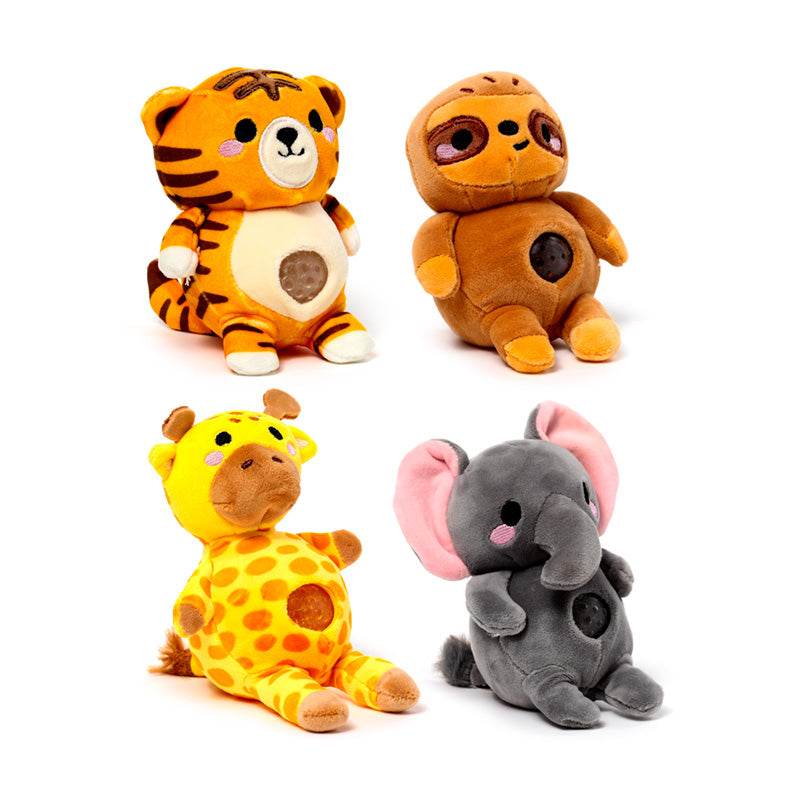 Queasy Squeezies Adoramals Zoo Mix #2 Shaped Plush Squeezy Toy - Gift Arch