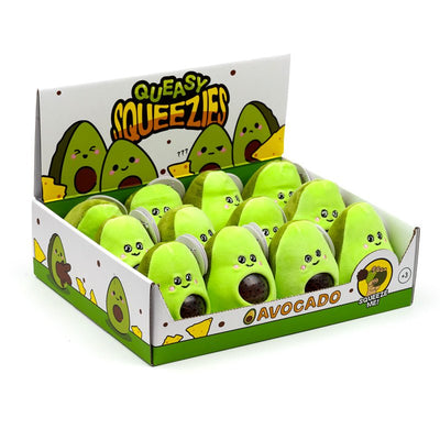 Queasy Squeezies Avocado Plush Squeezy Toy - Gift Arch
