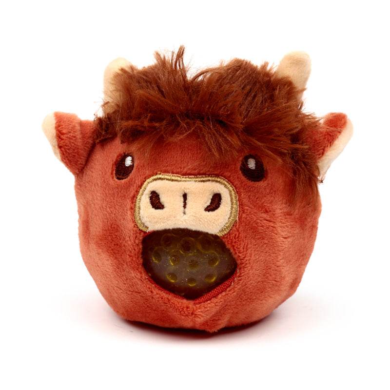 Queasy Squeezies Highland Coo Cow Plush Squeezy Toy - Gift Arch
