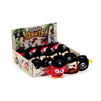 Queasy Squeezies Jolly Rogers Pirate Plush Squeezy Toy - Gift Arch