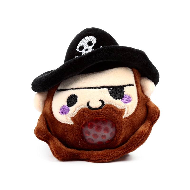 Queasy Squeezies Jolly Rogers Pirate Plush Squeezy Toy - Gift Arch