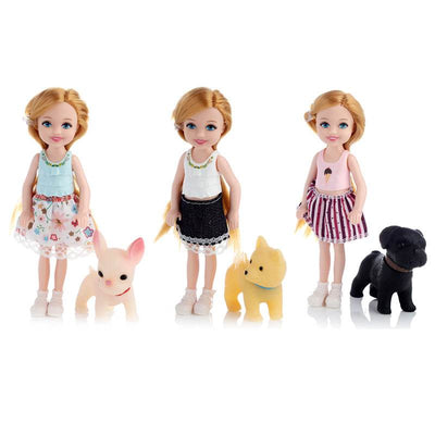 Sally Dress Up Doll with Dog & Accessories - Gift Arch