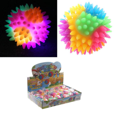 Spiky LED Flashing Bouncy Ball 5.5cm - Gift Arch