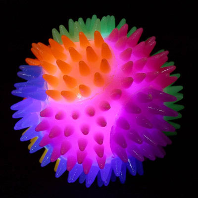 Spiky LED Flashing Bouncy Ball 7cm - Gift Arch