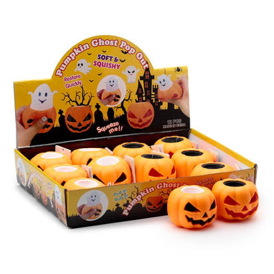 Squeezy Pumpkin Ghost Pop Out Toy - Gift Arch