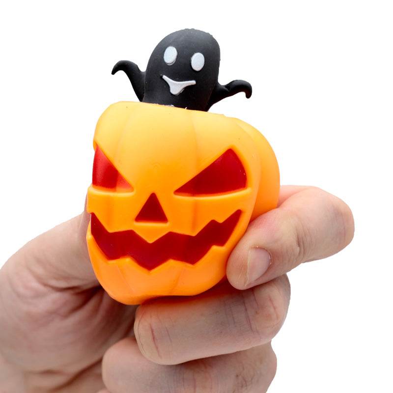 Squeezy Pumpkin Ghost Pop Out Toy - Gift Arch