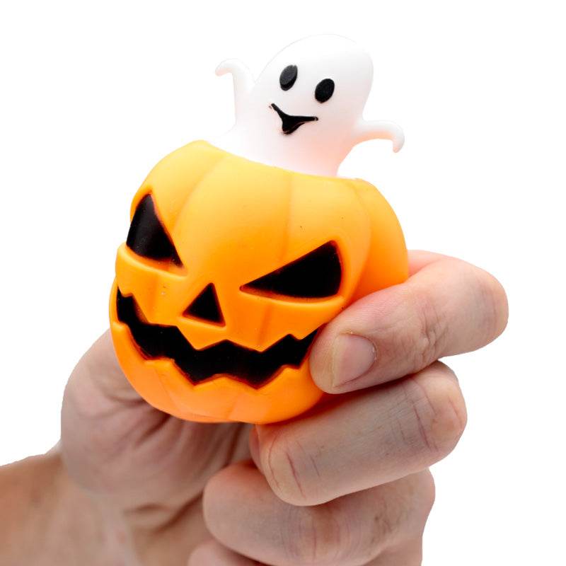 Squeezy Pumpkin Ghost Pop Out Toy - Gift Arch