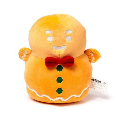 Squidglys Baker Street Christmas Gingerbread Man Plush Toy - Gift Arch