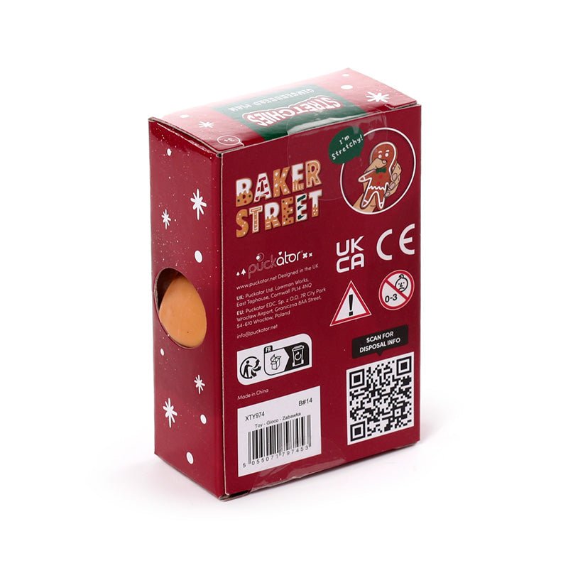 Stretchy Baker Street Christmas Gingerbread Man Toy - Gift Arch