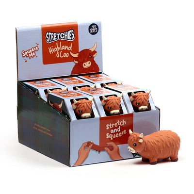 Stretchy Highland Coo Toy - Gift Arch