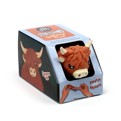 Stretchy Highland Coo Toy - Gift Arch