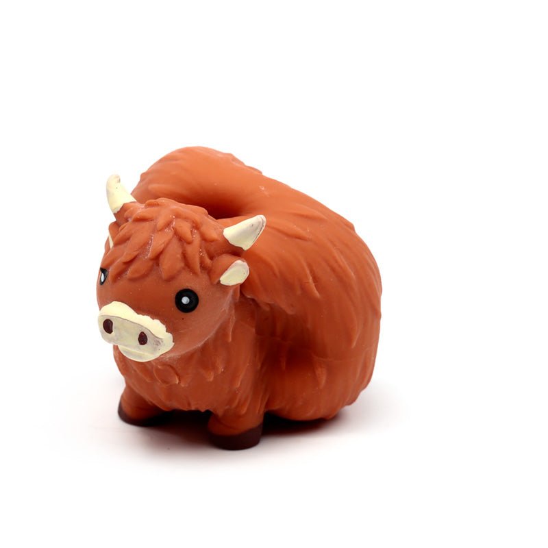 Stretchy Highland Coo Toy - Gift Arch