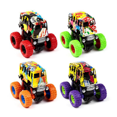 Stunt Graffiti Bus Friction Push/Pull Action Toy - Gift Arch