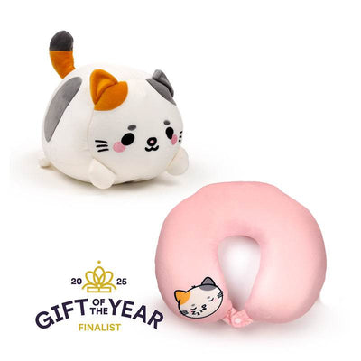 Swapseazzz Adoramals Cat 2-in-1 Plush Travel Pillow & Toy - Gift Arch