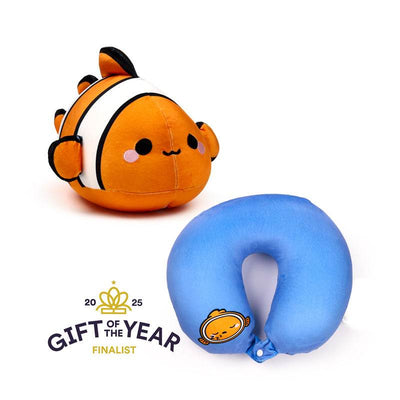Swapseazzz Adoramals Ocean Clownfish 2-in-1 Plush Travel Pillow & Toy - Gift Arch