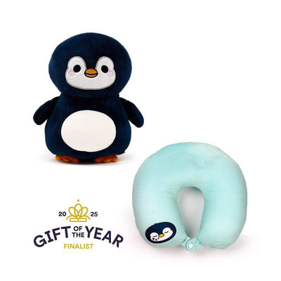 Swapseazzz Adoramals Ocean Penguin 2-in-1 Plush Travel Pillow & Toy - Gift Arch