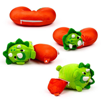 Swapseazzz Adorasaurs Dinosaur 2-in-1 Plush Travel Pillow & Toy - Gift Arch