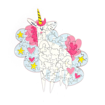 Unicorn Magic 90pc Shaped Jigsaw Puzzle - Gift Arch