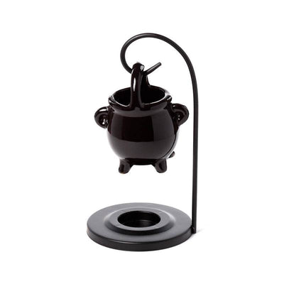 Black Cauldron Hanging Oil Burner with Stand - Gift Arch