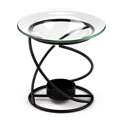 Eden Black Thin Metal Spiral Oil & Wax Melt Burner - Gift Arch