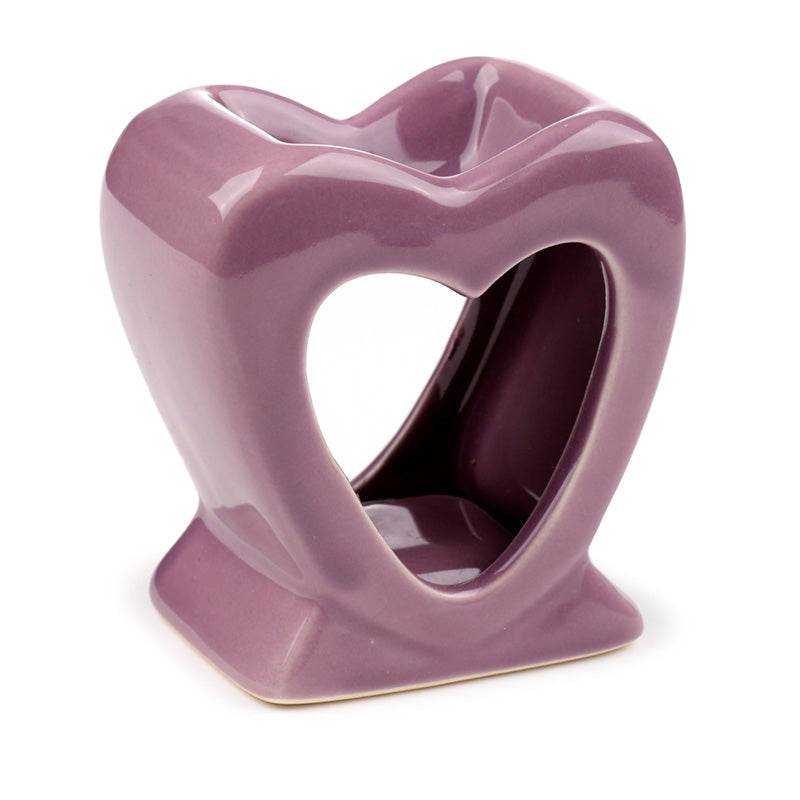 Eden Bright Single Colour Heart Shaped Oil Burner - Gift Arch