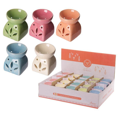 Eden Bright Single Colour Leaf Cutout Oil Burner - Gift Arch
