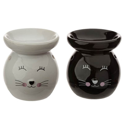 Eden Ceramic Cat Face Oil Burner - Gift Arch