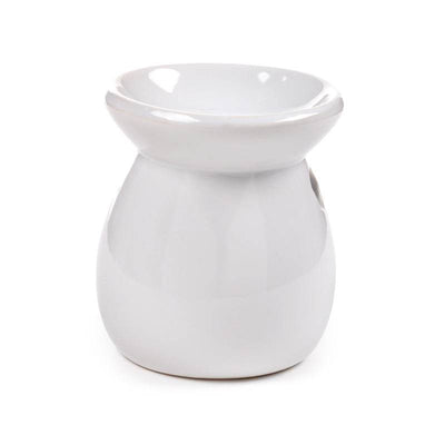 Eden Ceramic Simple White Oil Burner - Gift Arch